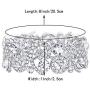 EVER FAITH Womens Clear Crystal Stunning Hollow Floral Wedding Bride, Bridesmaid Stretch Bracelet