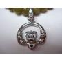 J.C. Walsh and Sons Ltd Irish Connemara Marble: Sterling Silver Claddagh Charm Bracelet