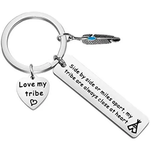 TIIMG Tribe Jewelry Long Distance Love My Tribe Gift Side by Side Or Miles Apart My Tribe are Always Close at Heart BFF Gift Boho Jewelry TIIMG Tribe Jewelry Long Distance Love My Tribe Gift Side by Side Or Miles Apart My Tribe are Always Close at Heart BFF Gift Boho Jewelry