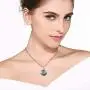 EVEVIC Swarovski Crystals Round Disc Pendant Necklaces for Women Fashion 14K Gold Plated Hypoallergenic Dainty Jewelry EVEVIC Swarovski Crystals Round Disc Pendant Necklaces for Women Fashion 14K Gold Plated Hypoallergenic Dainty Jewelry