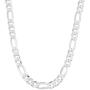 925 Sterling Silver 3.5MM - 8MM Figaro Link Chain Necklace - Silver Figaro Link Necklace for Men, Sterling Silver Necklace 18-30, Made in Italy, Men and Women, Genuine, Authentic