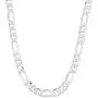 925 Sterling Silver 3.5MM - 8MM Figaro Link Chain Necklace - Silver Figaro Link Necklace for Men, Sterling Silver Necklace 18-30, Made in Italy, Men and Women, Genuine, Authentic