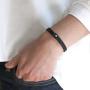 Genuine Italian Leather Bracelet with Swarovski Crystal Closure | Multiple Colors Available | Handcrafted in Italy (Te Color)