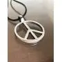Trilogy Jewelry Pewter Classic Peace Sign Love Hippie Pendant on Leather Necklace Trilogy Jewelry Pewter Classic Peace Sign Love Hippie Pendant on Leather Necklace
