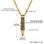 Skull Bullet Necklace/Skull Feather Necklace/Skull Necklace, Stainless Steel Gothic Punk Statement Jewelry for Men/Women, Come Gift Box