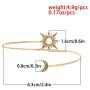 tenghong2021 Upper Arm Cuff Armlet Open Cuff Wrap Bracelet Armlet Crystal Sun Moon Arm Cuff Bracelet Rhinestone Moon Arm Chain Adjustable Gold Bangles Jewelry for Women Girls