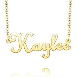 CharmSStory Custom Personalized Name Necklace Stainless Steel Pendant Jewelry for Women