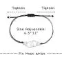 SUNSH Handcuff Bracelets for Women Men Teen Girl Couples BFF Best Friends Charm Matching Adjustable Strings Jewelry Partners in Crime with Wish Card Boyfriend Girlfriend Husband Wife Friendship Gifts
