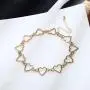 Konpicca 18K Real Gold Plated Chain Choker Necklace Hollow Tiny Butterfly Lucky Heart Link Necklace Minimalist Punk Clavicle Jewelry for Women Konpicca 18K Real Gold Plated Chain Choker Necklace Hollow Tiny Butterfly Lucky Heart Link Necklace Minimalist Punk Clavicle Jewelry for Women