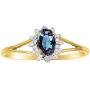 RYLOS Rings for Women 14K Gold Plated Silver Halo of Genuine Diamond Birthstone Ring Oval 6X4MM Gemstone Jewelry for Women Sterling Silver Rings for Women Diamond Rings for Women Size 5,6,7,8,9,10