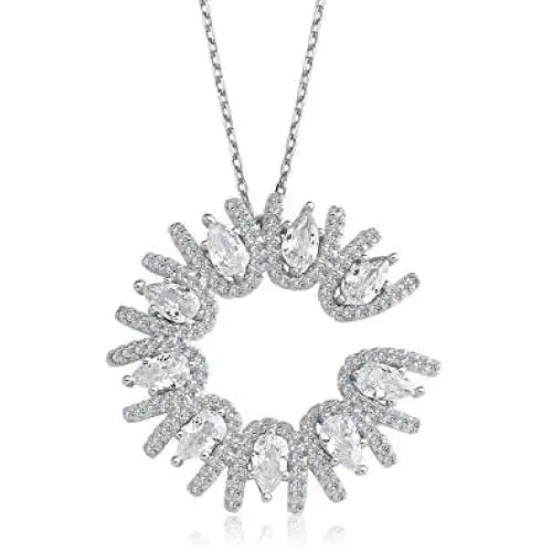 ENZOMAR Sun Necklace for Women - Wedding Jewelry for Bride, Crystal Necklaces, Engagement Jewelry for Women, Long Distance Relationships, You are My Sunshine Necklace, Wedding Anniversary Jewelry for Her, Bridal Jewelry, Grandmother Birthday Necklace ENZOMAR Sun Necklace for Women - Wedding Jewelry for Bride, Crystal Necklaces, Engagement Jewelry for Women, Long Distance Relationships, You are My Sunshine Necklace, Wedding Anniversary Jewelry for Her, Bridal Jewelry, Grandmother Birthday Necklace
