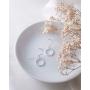 Boma Jewelry Sterling Silver Open Circle Rope Texture Dangle Earrings