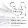 SIDIMELO Couple Keychain Couples Jewelry for Him &Her Valentine Gifts Her one His Only Couple Keychain Inspirational Gifts Jewelry Split Broken Heart Pendant Keychain