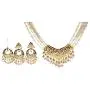 Glamorous Collection Choker Necklace Set Jadau Indian Jewelry Muslim Pearl Necklace Muslim Punjabi Jewelry Set