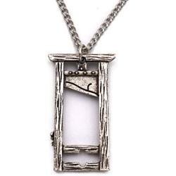 Guillotine Pendant Necklace for Men Women French Revolution Pendant Vintage Jewelry