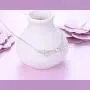 Flyow 925 Sterling Silver White Cz Crown Princess/Queen Pendant Word Charm Necklace for Girlfriend Wife Daughter Granddaughter, 18 Inch + 2 Inch