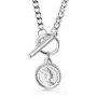 Elefezar Coin Pendant Necklace for Women Dainty Minimalist Medallion Toggle Chunky Chain Jewelry Elefezar Coin Pendant Necklace for Women Dainty Minimalist Medallion Toggle Chunky Chain Jewelry