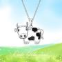 WINNICACA Cow Necklace Cow Gift Pendant 925 Sterling Silver Jewelry Birthday Mothers Day for Her Teen Girls