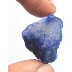 gemhub A Grade Natural Raw Rough Blue Sapphire 26.00 Ct Healing Crystal Rough Sapphire Stone for Cabbing