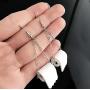 Handmade Toilet Paper Hook Earrings Funny Acrylic Toilet Paper Drop Earrings Jewelry for Women Teen Lightweight Toilet Paper Jewelry