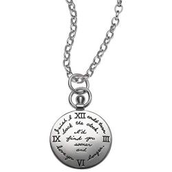 BB Becker Turning Back Time Sterling Silver Necklace - Girlfriend/Wife, Gift for Her, Love, Jewelry for Her, Birthday, Anniversary, Romantic