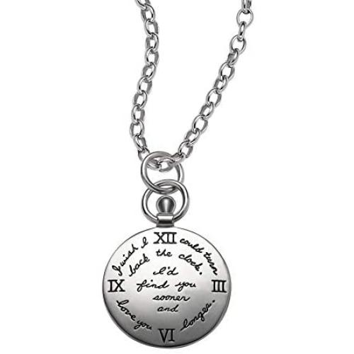 BB Becker Turning Back Time Sterling Silver Necklace - Girlfriend/Wife, Gift for Her, Love, Jewelry for Her, Birthday, Anniversary, Romantic