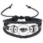 DIYthinker Los Angeles America Ink City Painting Bracelet Braided Leather Rope Bead Wristband DIYthinker Los Angeles America Ink City Painting Bracelet Braided Leather Rope Bead Wristband