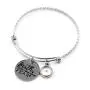 Charms Faith Over Fear Cross Bangles Mustard Seed Pendant Inspirational Stainless Expandable Wire Bracelets ZY023
