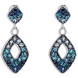 Effy Jewelry Blue Topaz Chandelier Earrings in 925 Sterling Silver, 11.29 TWCIES0C656M0