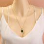 Eseres Girls Layered Necklace Teardrop Pendant Rhinestone Chokers