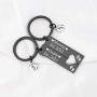 FUSTMW Pregnancy Announcement Gifts Daddy and Mommy Est 2021 Keychain Set New Parents Gift First Time Mom Gifts Baby Footprint Charm Daddy to Be Gifts