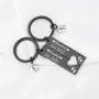 FUSTMW Pregnancy Announcement Gifts Daddy and Mommy Est 2021 Keychain Set New Parents Gift First Time Mom Gifts Baby Footprint Charm Daddy to Be Gifts