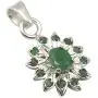 SilverStarJewel 925 Solid Silver Emerald May Birthstone Necklace Pendant 0.9'' Gems Gift SilverStarJewel 925 Solid Silver Emerald May Birthstone Necklace Pendant 0.9'' Gems Gift