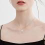 Cat Necklace for Women and Girls, THRISHULA Cute Cat Pendant Necklace White Cubic Zircon and Opal Accent, Jewelry Gift for Birthday, Anniversary, Graduation, Christmas