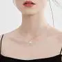 Cat Necklace for Women and Girls, THRISHULA Cute Cat Pendant Necklace White Cubic Zircon and Opal Accent, Jewelry Gift for Birthday, Anniversary, Graduation, Christmas