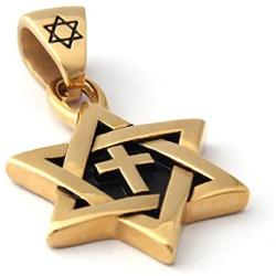 GUNGNEER Israel David Star Necklace Stainless Steel Keel Chain Strength Spiritual Jewish Star Jewelry Men Women