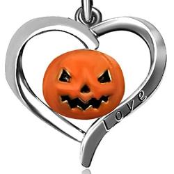 JMQJewelry Pumpkin Heart Halloween Gifts Birthday Birthstone Dangle Ctystal Love Charms for Bracelet Women Men Girl Boy Jewelry