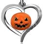 JMQJewelry Pumpkin Heart Halloween Gifts Birthday Birthstone Dangle Ctystal Love Charms for Bracelet Women Men Girl Boy Jewelry