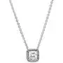 Pandora Jewelry Square Sparkle Halo Cubic Zirconia Necklace in Sterling Silver, 17.7'' Pandora Jewelry Square Sparkle Halo Cubic Zirconia Necklace in Sterling Silver, 17.7''