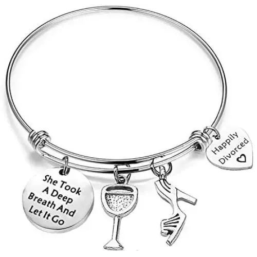 SEIRAA New Beginnings Gift She Took A Deep Breath and Let It Go Bracelet Divorce Gift Encouraging Gift for Her SEIRAA New Beginnings Gift She Took A Deep Breath and Let It Go Bracelet Divorce Gift Encouraging Gift for Her