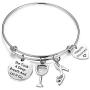 SEIRAA New Beginnings Gift She Took A Deep Breath and Let It Go Bracelet Divorce Gift Encouraging Gift for Her