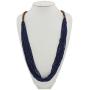 Bocar Long Multiple Row Handmade Beaded Statement Necklace with Gift Box (NK-10407)
