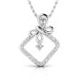 1/6 Ctw IGI Certified Diamond & Sterling Silver Butterfly Pendant with 18'' Chain