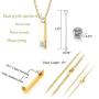 Udalyn Crystal Cremation Urn Jewelry Ashes Memorial Necklace Cube Urn Pendant Necklace for Ashes Mom Dad Grandpa Grandma Women Men