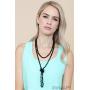 Hand Knotted Beads Endless Long Statement Necklace - Handmade Versatile Beaded Strand Lariat Multi Layer Infinity Wrap 60'' Sparkly Faceted Crystal Rondelle, Faux Pearl