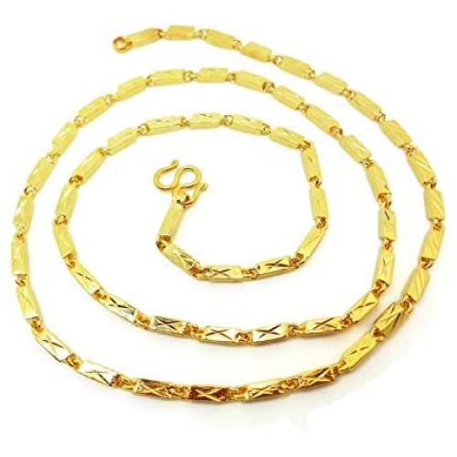 23k 24k Thai Yellow Gold GP Filled Necklace 23 Gram 26 INCH Jewellery Jewellery