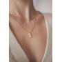 Happiness Boutique Women Rectangle Pendant Necklace in Gold Color Stainless Steel Jewelry