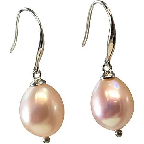 HinsonGayle AAA Handpicked 9-9.5mm Baroque Freshwater Cultured Pearl Dangle Earrings Sterling Silver HinsonGayle AAA Handpicked 9-9.5mm Baroque Freshwater Cultured Pearl Dangle Earrings Sterling Silver