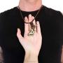 COOSTUFF ANNA Genuine Leather Necklaces Adjustable Rope Mens Punk Rock Jewelry Pendant Necklace & Choker