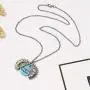 ABTFYFOCUSIN Sunflower Necklace for Women Girls You are My Sunshine Necklace Sunflower Locket Jewelry Pendant Chain Gifts (Colorful)